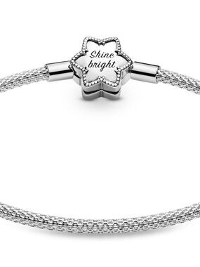 Pandora Shine Bright Silver Star Charm Bracelet